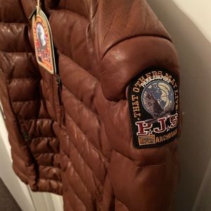 parajumpers ernie leather jacket